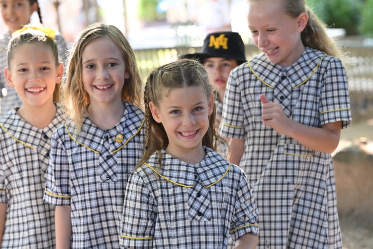 Group of girls laughing