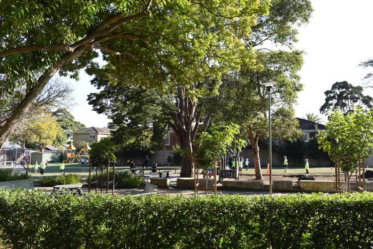 View of playground at Middle Harbour Public School